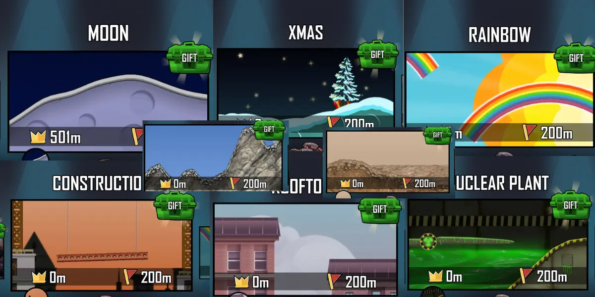 Top 10 Expensive maps in Hill Climb Racing