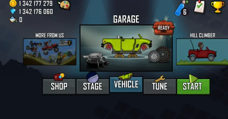 Hill Climb Racing Garage Mode